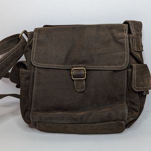 Vintage Fossil Crossbody Messenger Bag